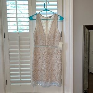 Tobi White Lace Cocktail Dress